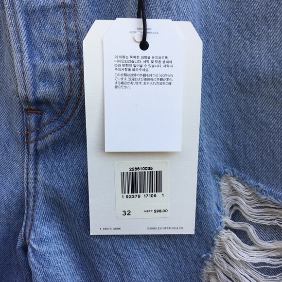 New Levi’s Premium Wedgie High Rise tapered jeans - Picture 7 of 8